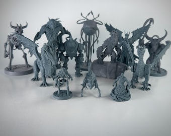 Boss Monster Bundle DnD Miniatures, Unpainted Resin, 28mm or 32mm