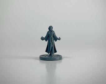 Female Human Sorceress DnD Miniature, Unpainted Resin, 28mm or 32mm