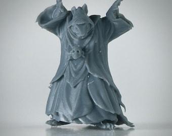 Necro Hamster DnD Miniature, Unpainted Resin, 28mm or 32mm