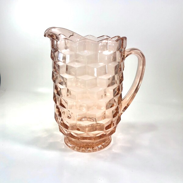 Pink Whitehall Glass Etsy