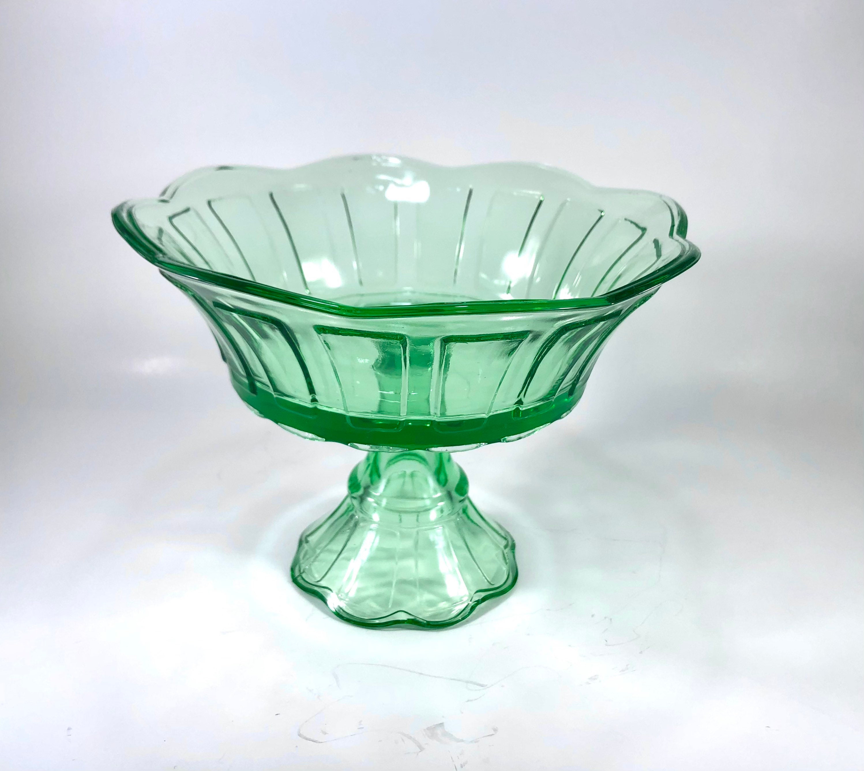 Home & Living Home Décor Mint! REDUCED Vintage Green Ceramic Fluted