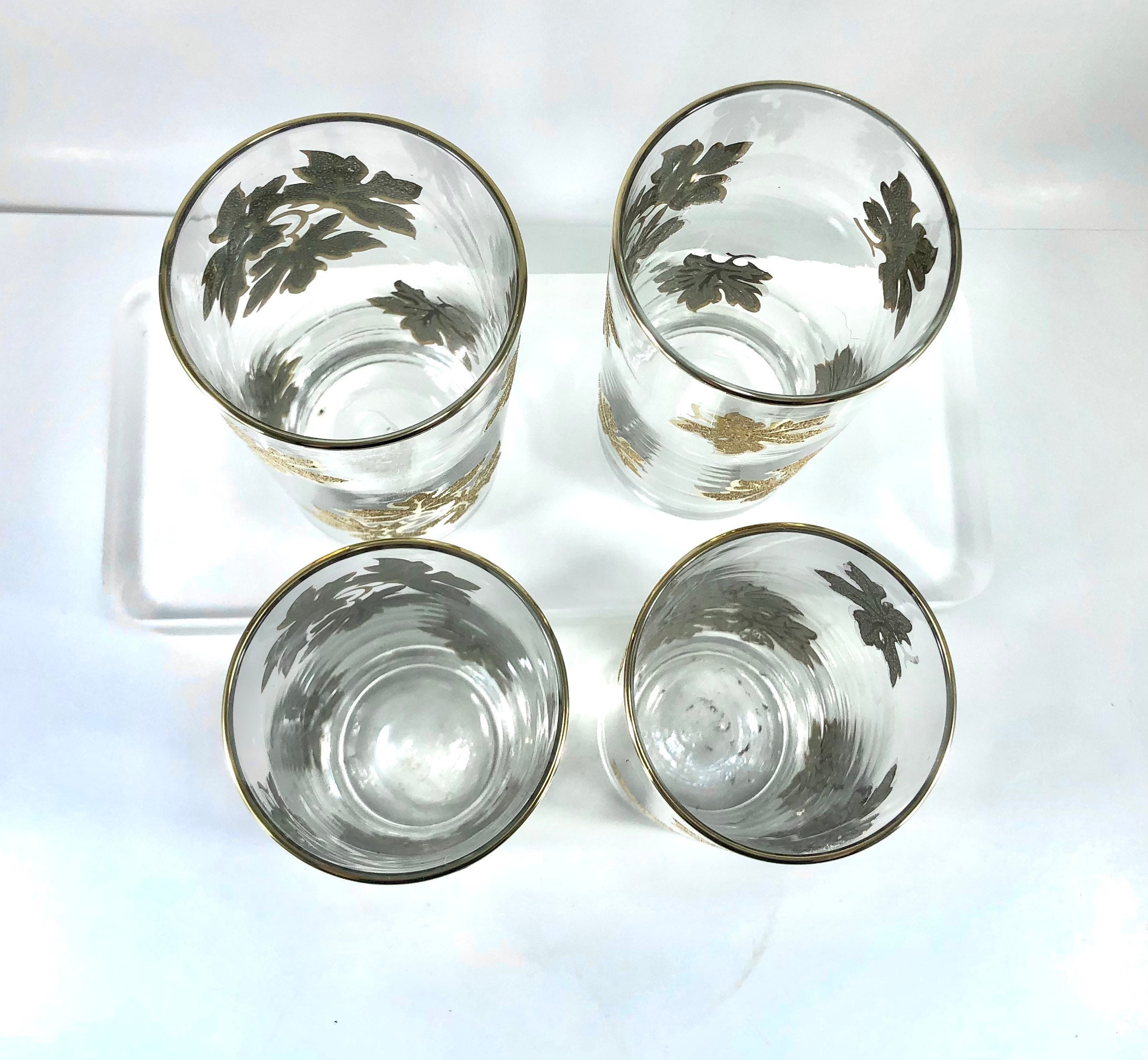 Details about   Vintage Libbey Clear Glass Tumblers with Dimples  Set of 4 