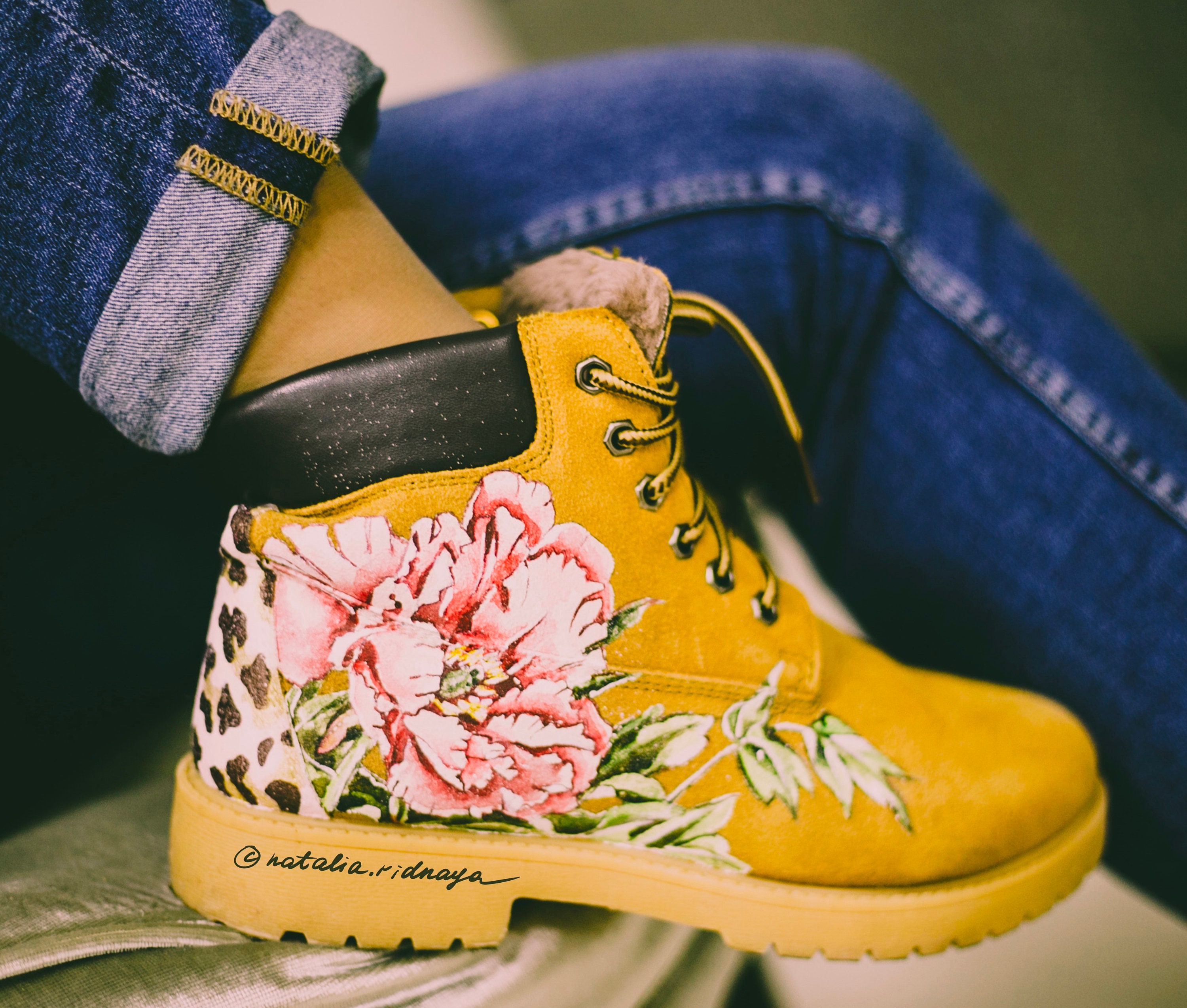 Personalized custom timbs Hand painted timberland Customized Etsy