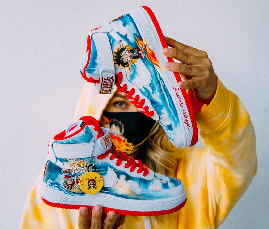 Anime One Piece merch custom hand painted sneakers Nike Air Etsy