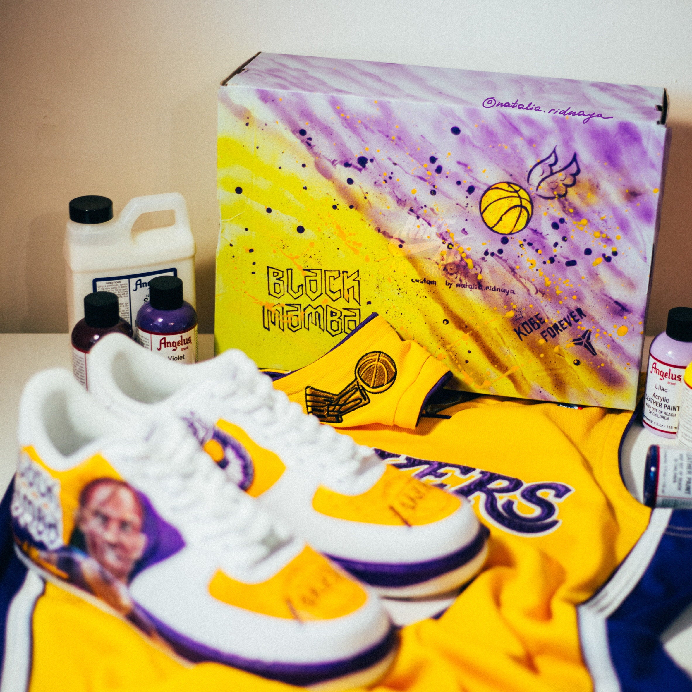 custom kobe bryant air force ones