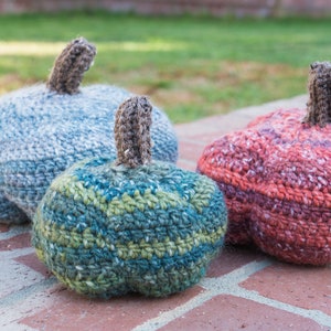 Crochet Pumpkin Trio Set