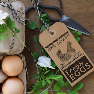 Custom Rubber Stamp - Egg Carton Stamp - Farm Stamp - Fresh Chicken Eggs - Chicken Custom Stamp - One Dozen Eggs Stamp