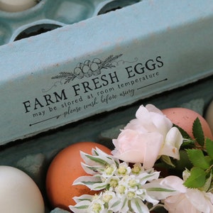 Farm Fresh Egg - Unwashed Eggs Carton Stamp - Egg Stamp - Chicken Stamp - Unwashed Egg Stamp - Custom Stamp - Farm Stamp - Chicken Egg Stamp
