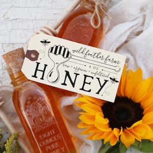 Honing jar aangepaste rubber stempel-Honey Bee stempel-verse honing rubber stamp-honing logo-boerenmarkt stempel-honing logo rubber stempel