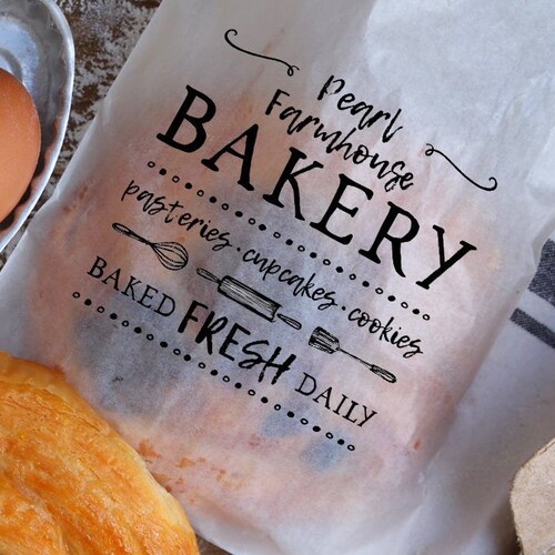 Custom Rubber Stamp Bakery Stamp Custom Baking Stamp Etsy