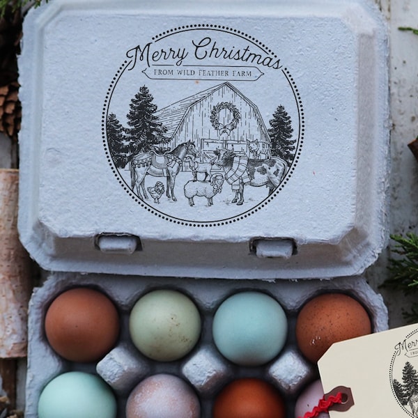 Barn Rubber Stamp Etsy