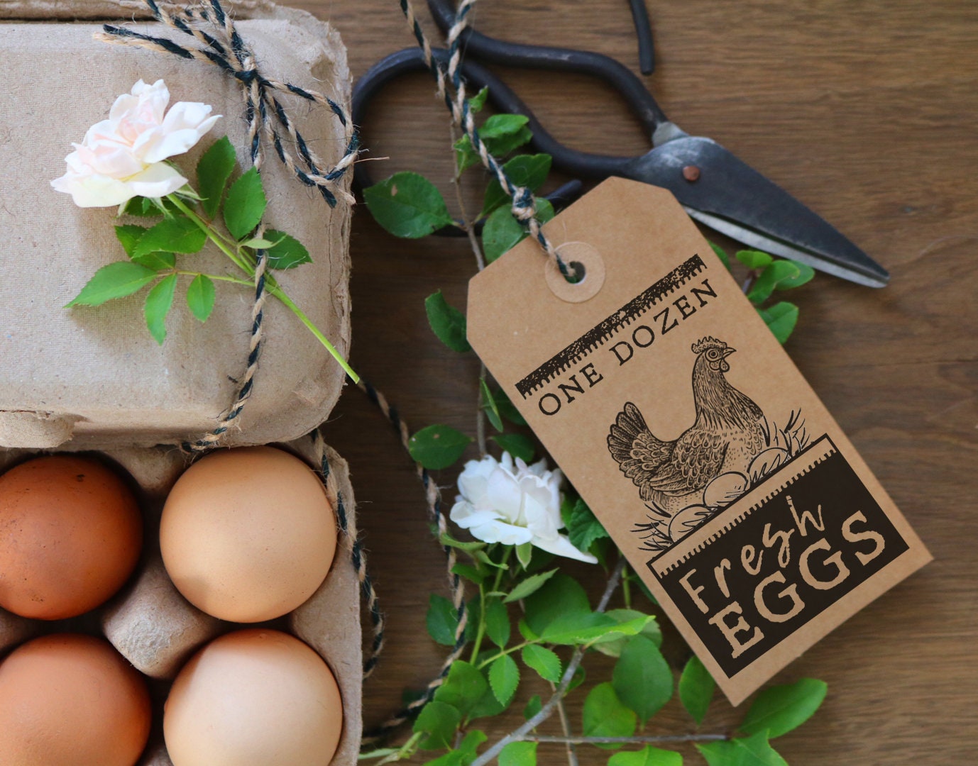 Custom Rubber Stamp Egg Carton Stamp Farm Stamp Fresh Etsy