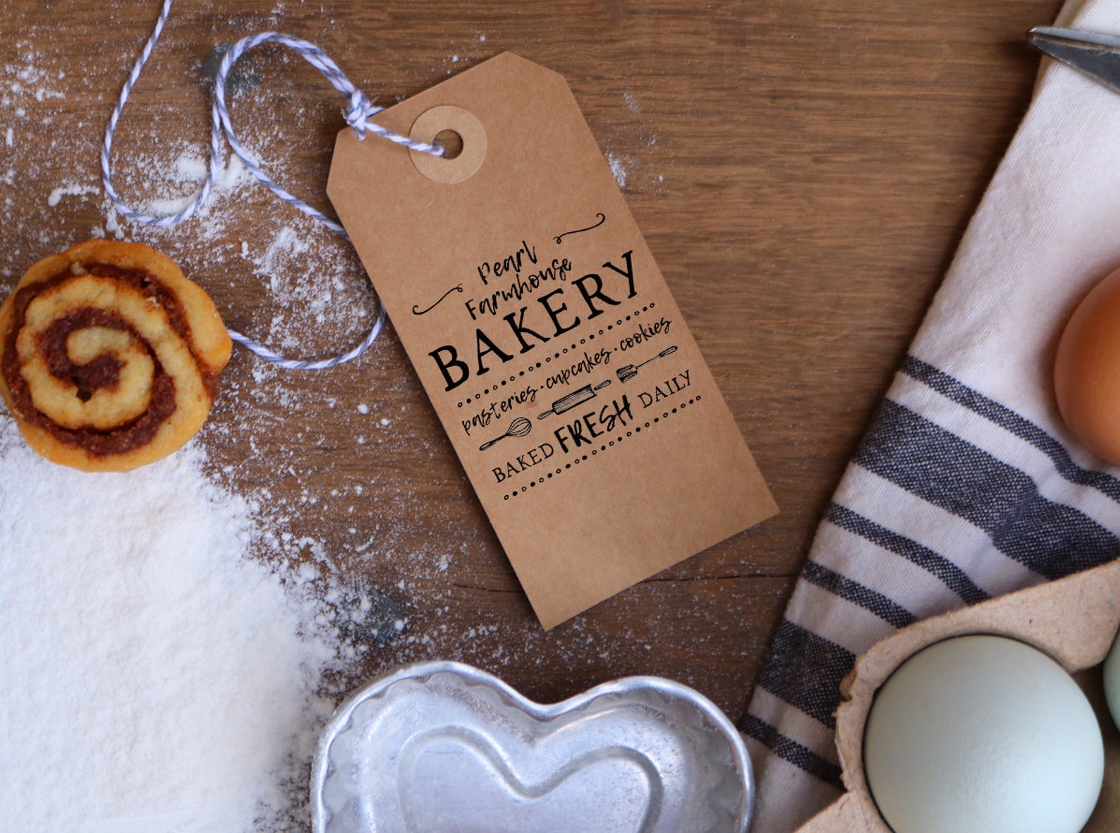 Custom Rubber Stamp Bakery Stamp Custom Baking Stamp Etsy