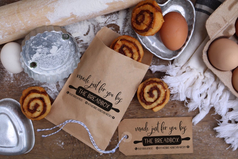 Custom Rubber Stamp Bakery Stamp Custom Baking Stamp Etsy