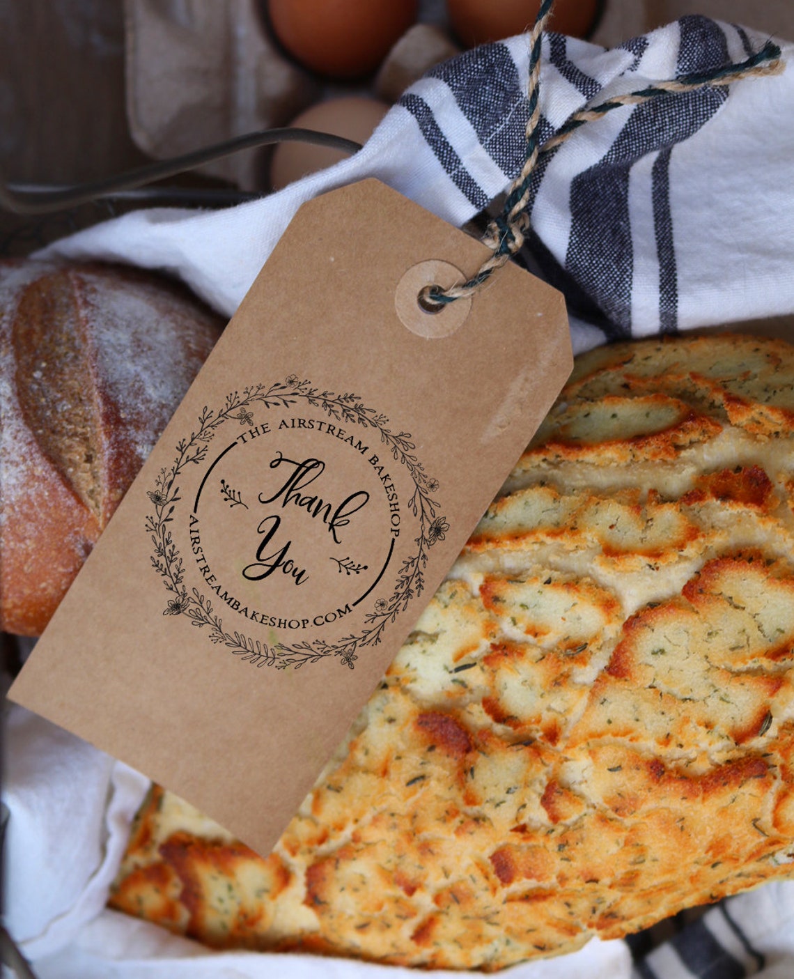 Custom Rubber Stamp Thank You Stamp Custom Thank You Stamp Etsy