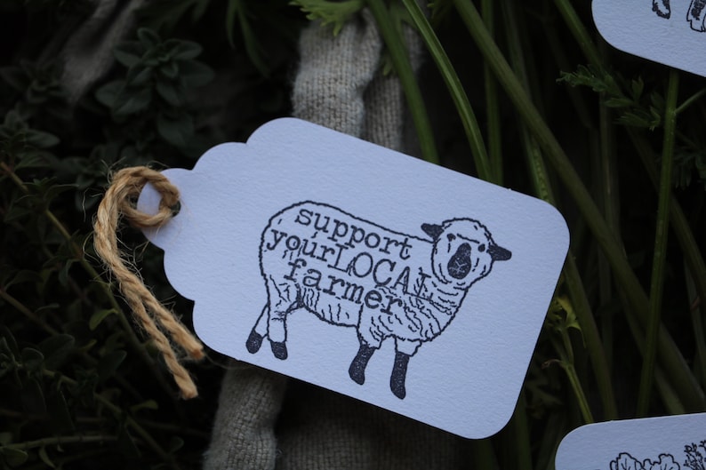Farming Stamp Sheep Support Your Local Farmer Rubber Stamp Sheep Stamp Sheep Farmer Stamp Local Farmer Stamp Egg Carton Stamp