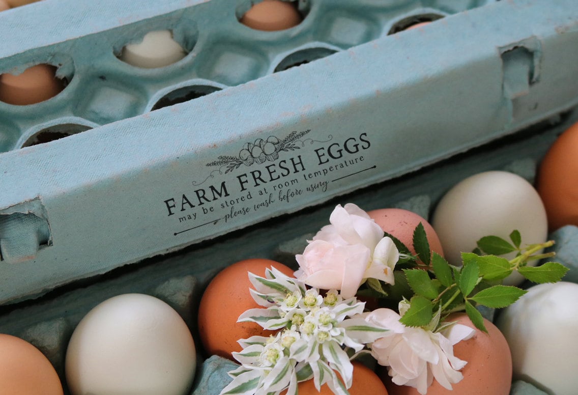 Farm Fresh Egg Unwashed Eggs Carton Stamp Egg Stamp Etsy Australia