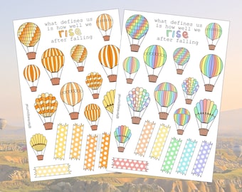 Hot air balloon stickers!