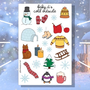 Schat, het is koud buiten - stickers