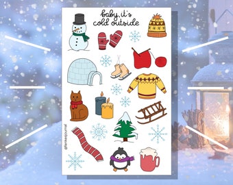 Baby it's cold outside - stickers