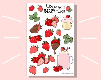 I love you BERRY much - stickers