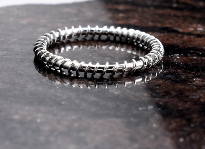 Sterling Silver 925 wire wrapped,twist ring,Stacking ring,delicate minimalist ring,dainty ring,Stackable ring.