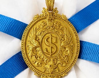 Silver Dollar Sign Symbol Pendant,Brass Dollar Sign Pendant, Money Bags Pendant, Gold Jewelry Gift, Handmade Dollar Sign Necklace For Her.