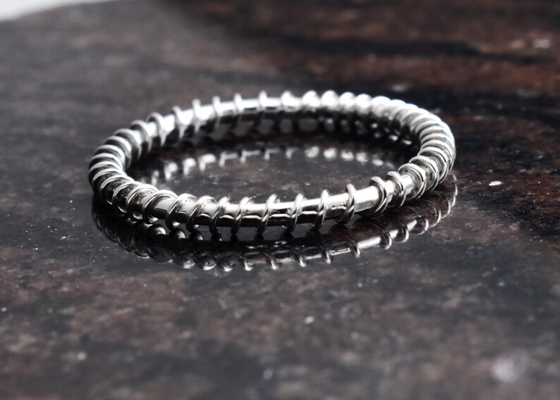 Sterling Silver 925 wire wrapped,twist ring,Stacking ring,delicate minimalist ring,dainty ring,Stackable ring.