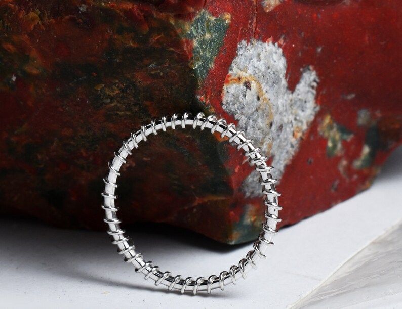 Sterling Silver 925 wire wrapped,twist ring,Stacking ring,delicate minimalist ring,dainty ring,Stackable ring.