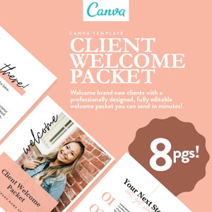 Client Welcome Packet | Canva Template | New Client Onboarding Template