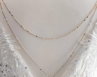 Gold Back Jewelry Clip With Pearl, Wedding Jewelry, Back Dress