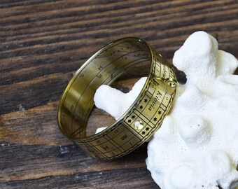 ONE Ring Sundial for 50d30m of latitude, Astronomical decoration,  Astronomy, Unique gift, Anniversary gift, LARP, Reenactment, Latitude,