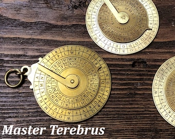 ONE Alberti's Ciphering Disk, Renaissance, Cryptography, Espionage, Gifts for Men, Italy, Medici