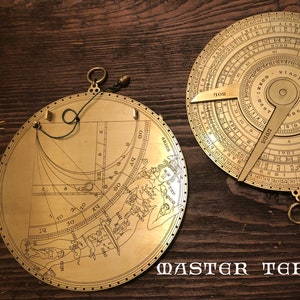 ONE Physician&#39;s Astrological Quadrant, Medieval Medicine, Zodiac Man, Unique gift, Anniversary Gift, Astrolabe, Astrology