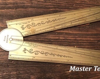 Gunter's Folding Sector Rule, Baroque, London, Gift or Engineer, Gift for Architect, LARP Engineer