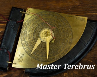 French Gothic Astrolabe Quadrant, Astrology decoration, Gifts for Men, Unique gift, Gift for Scientist, Gothic Art, Astrolabe