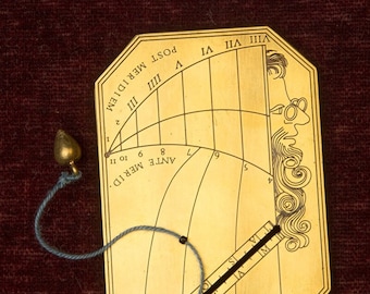 Renaissance  Sundial Capuchin, Replica of, Reenactment, LARP,  Gifts for Men, Unique gift, Anniversary gift, Astrolabe, Astrology