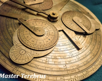 Equatorium-astrolabe of Franciscus Sarsoza,  Astrolabe, Astrology, Medieval astronomy,  Nostradamus, Ptolemy, Geocentric