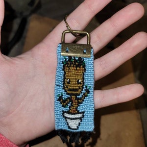 Groot Inspired Key Chain
