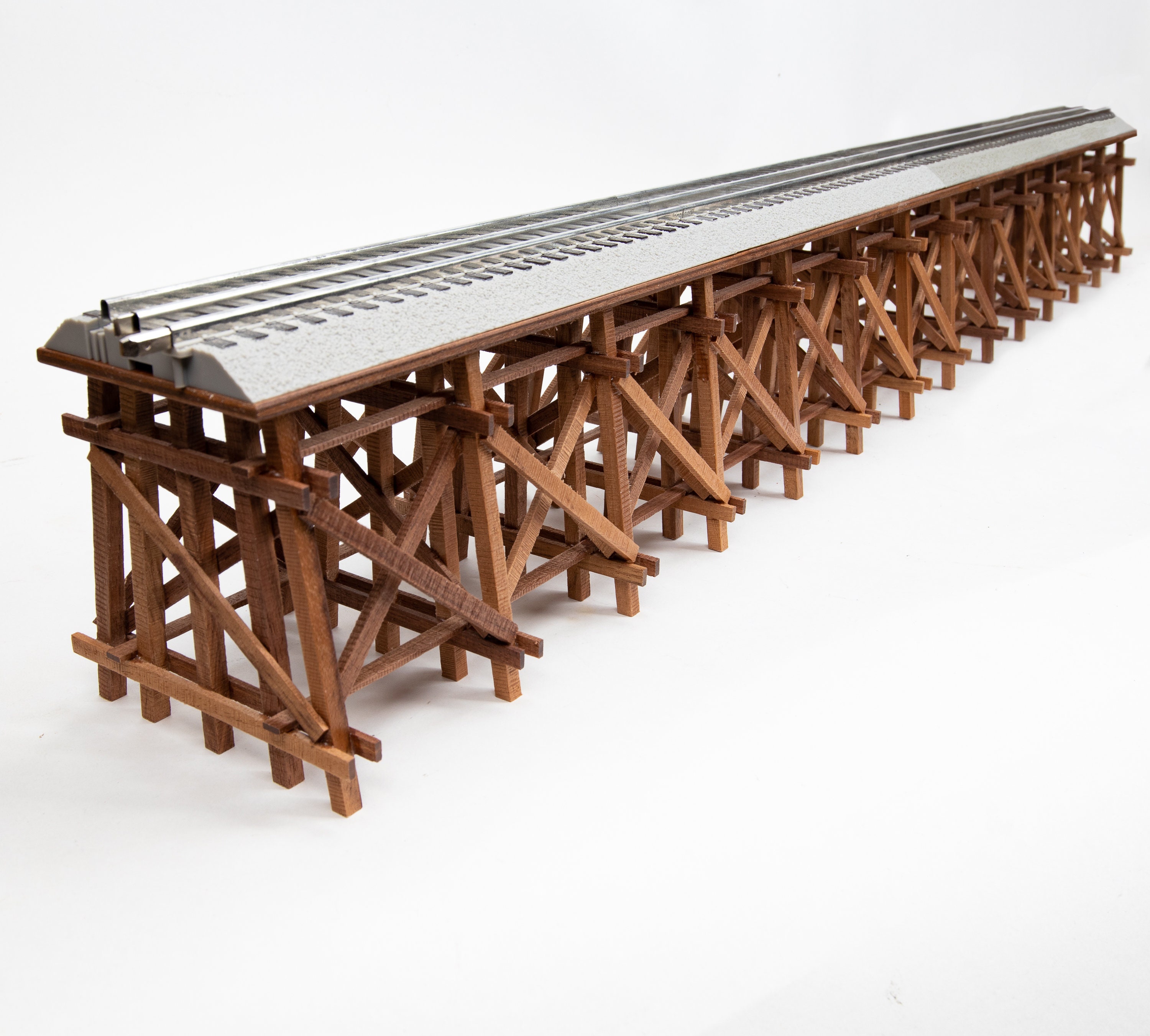 O Gauge 40 Trestle Bridge Solid Walnut Bents and Bracing - Etsy