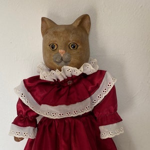 Cat porcelain doll on sale