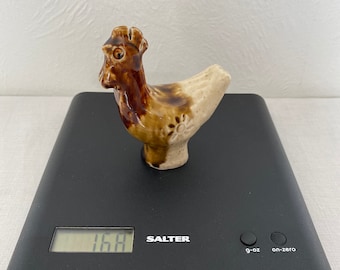 Vintage Two Tone Nurmes Nuker Pottery Rooster Chicken Whistle