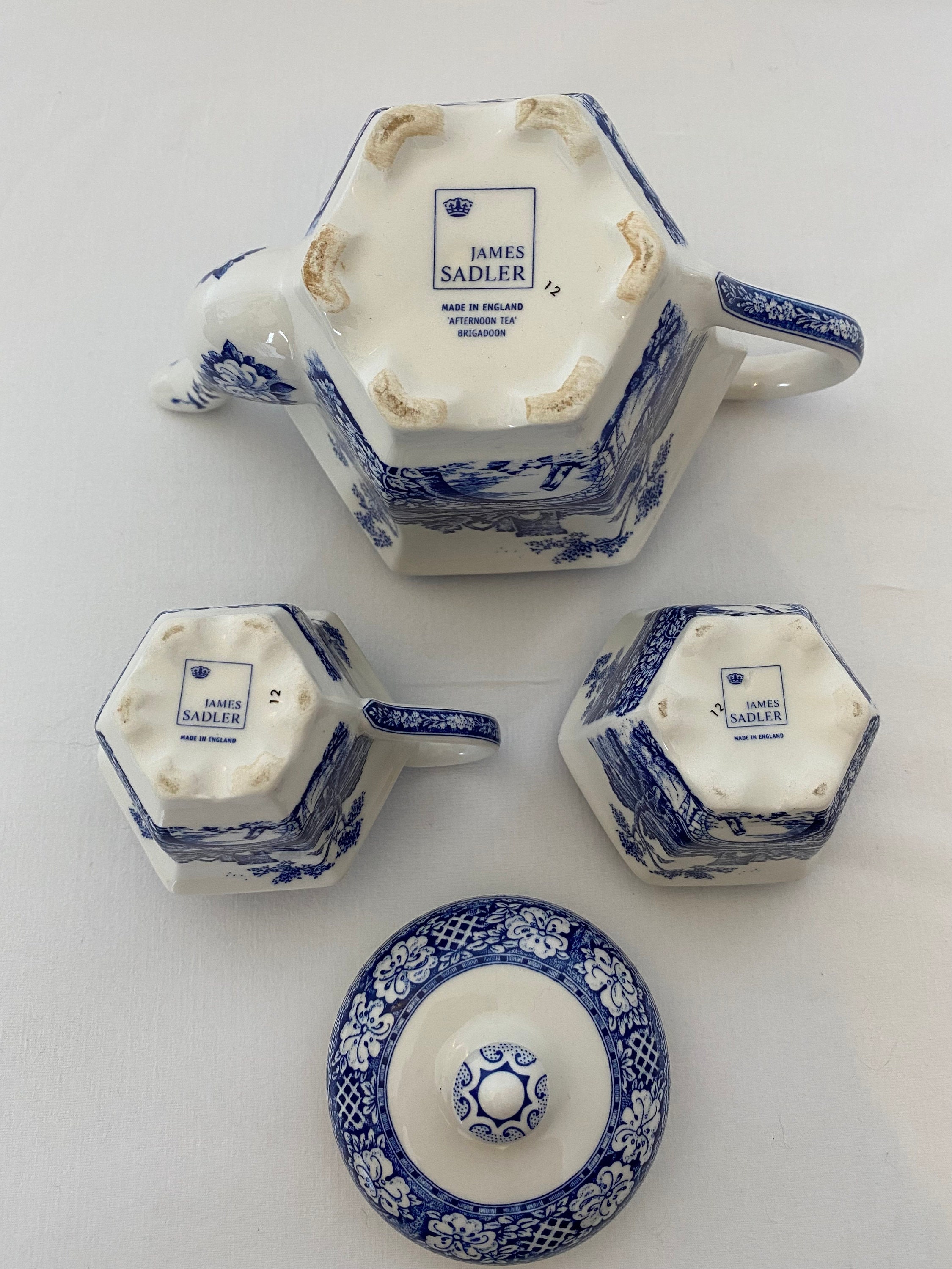 Fabulous Vintage China Miniature Tea Set 'afternoon Etsy UK