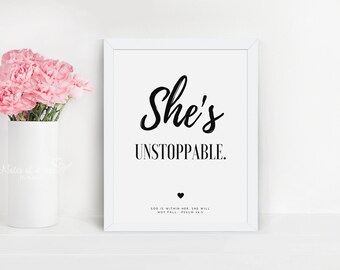 she is unstoppable etsy