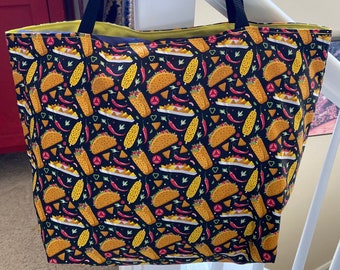 Who doesn’t like Tacos?  Tacos Tote Bag (V1)