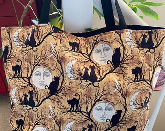 Halloween Moon Tote Bag