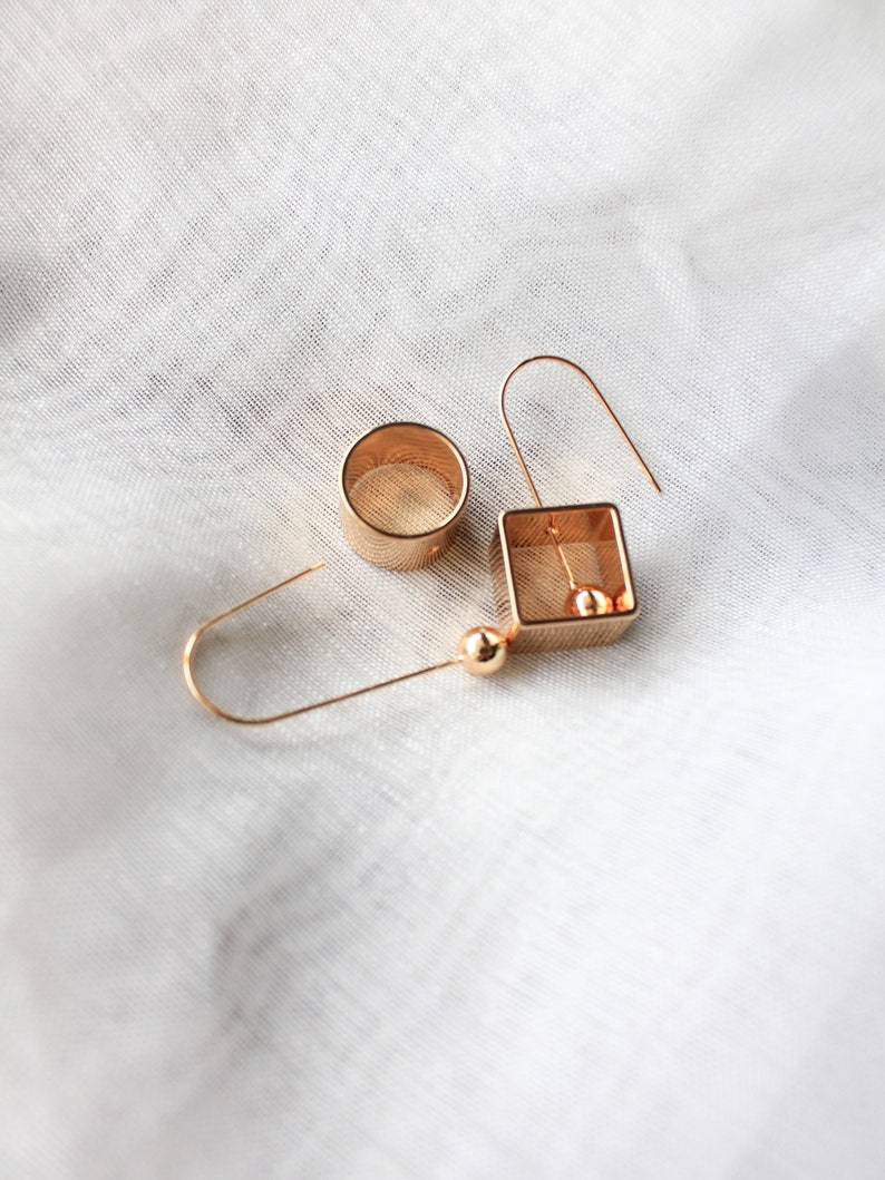 Mismatched Earrings Ear Cuff Front Back Earring Mix Matched Etsy