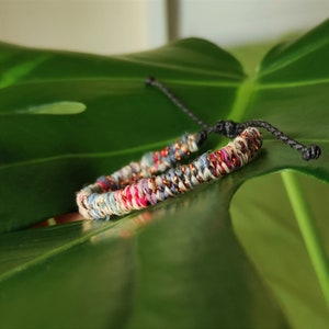 unique thin hand woven bracelet, adjustable boho textile bracelet, best friend bracelet, festival essentials, fair trade jewelry gift idea
