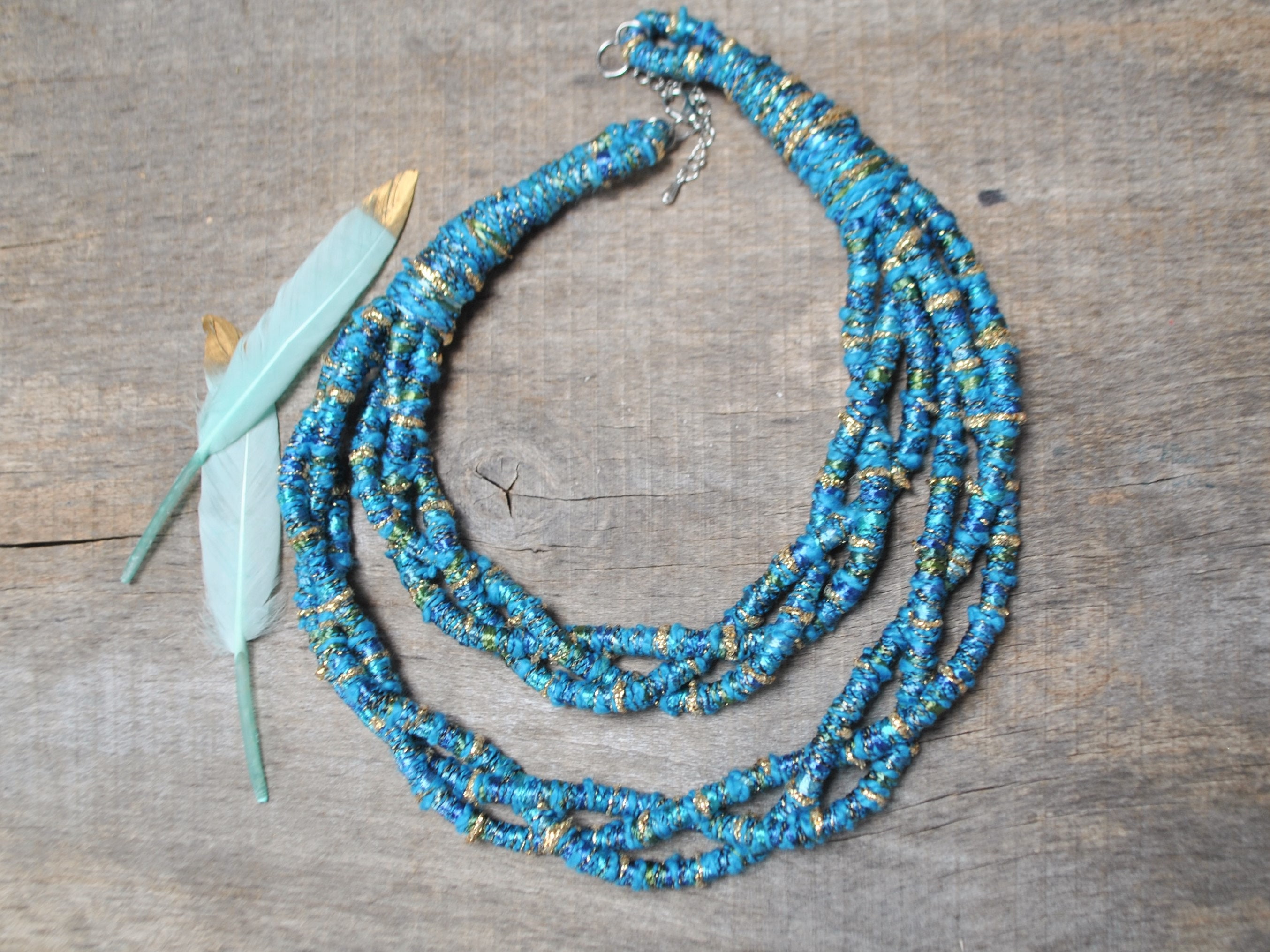 ★HARANG★ HR 382N_Silver Fabric Necklace il_fullxfull.3452439146_ay01.jpg