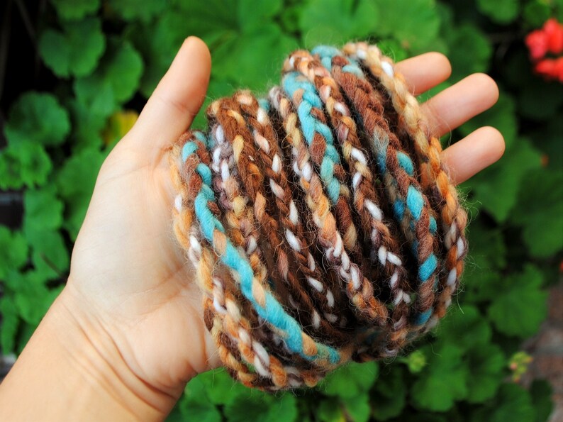 Braided Soft Yarn Necklace Statement Textile Necklace Chunky Etsy